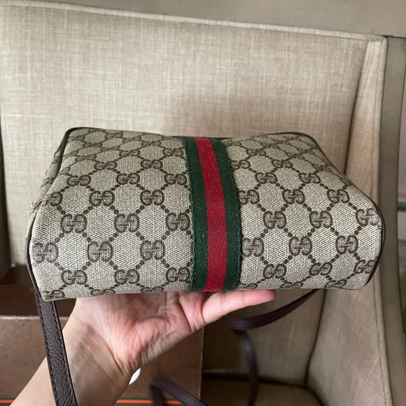 Authentic Gucci vintage web sherry line crossbody bag 98.69.014.3553 (F101) - Picture 4 of 15